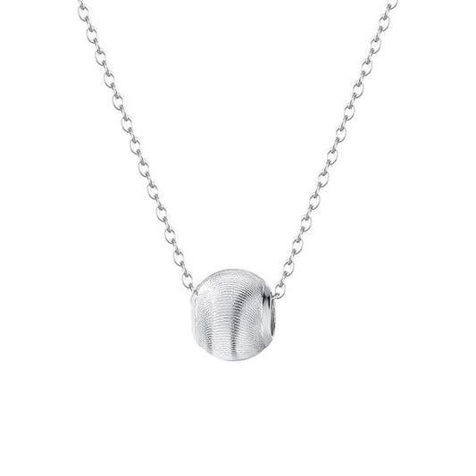Cat's eye necklace women's 2024 new brushed glare transfer bead necklace women's light luxury niche collarbone chain