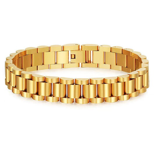 Stainless steel watch chain, cross-border hot-selling fashion simple women's watch with jewelry jewelry men's titanium steel bracelet